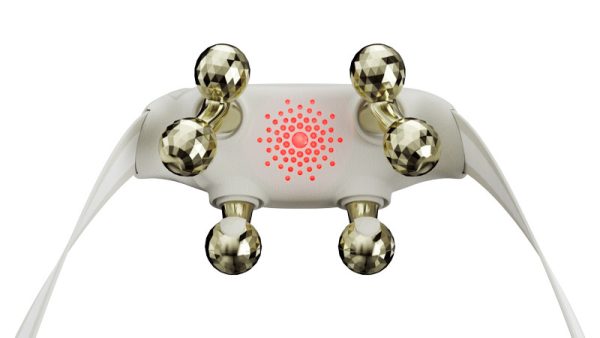SKG H7 Ultra – masażer karku i ramion shiatsu z podgrzewaniem i światłem czerwonym – złoty